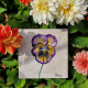 Viola hybrida | Menekşe Doğal Taş Bardak Altlığı